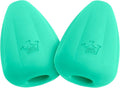 Chew King by Mammoth Premium Treat Dispensing Dog Toy, Durable Natural Rubber Chew Toy, Safety Air Vent, Interactive Enrichment Toy for Aggressive Chewers, Large Pack of 2- Teal