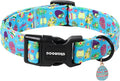 DOGWONG Easter Dog Collar, Cute Easter Egg Pet Collar Durable Holiday Girl Boy Adjustable Cotton Dog Collars with Quick Release Buckle for Large Dogs,XL Visit The Elegant Little Tail Store