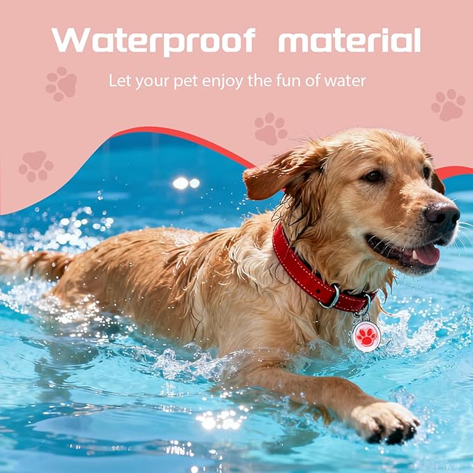 2025 GPS Tracker for Pet, No Monthly Fee & No SIM Card Needed | Real-Time Tracking for Dogs, Cats & Small Animals | Lightweight Design | Long Battery Life | Compatible with iPhone & Android