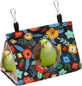 Rypet Winter Warm Bird Nest House - Hanging Hammock Velvet Shed Hut Cage Plush Fluffy Birds Hideaway Sleeping Bed Fuzzy for Parrot Parakeet Cockatiels Budgies Lovebird Medium (Navy Blue)
