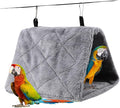 Warm Bird Nest House, Bird Bed for Cage Accessories, Parakeet Toys Hammock, Plush Parrot Hanging Hut Tent for Conure Cockatiel Lovebird Cockatoo
