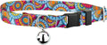 Country Brook Petz - Sky Mandala Cat Collar - Groovy Collection Featuring Far Out Designs