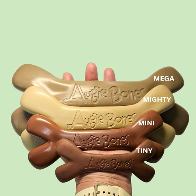 Non-Toxic Dog Toys - Sustainable Beef Flavored Dog Chew Toys for Aggressive Chewers - Plant-Based Bioplastic Pet Toys - Made in The USA (Mega)