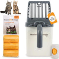 Neater Pet Brands Neater Scooper XL Cat Litter Scoop, 60 Refill Bags – Extra-Large Capacity Mess-Free Cat Litter Scooper with Bag for Large & Multiple Cats, Spill-Proof Litter Box Scooper with Holder