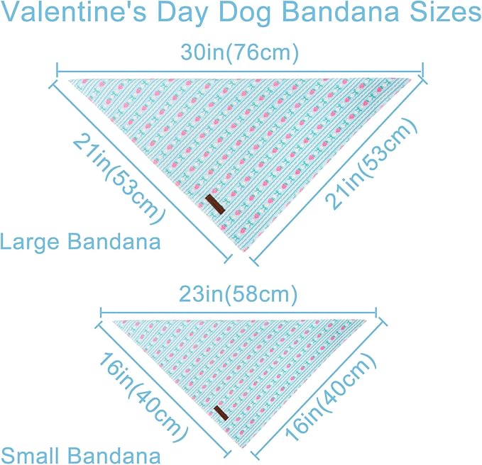Summer Dog Bandana, UP URARA PUP Strawberry and Bowknot Triangle Bid Scarf for Medium Large Dogs, Cotton Kerchief for Girl Boy Puppies, Cute Spring FloralBandana,L