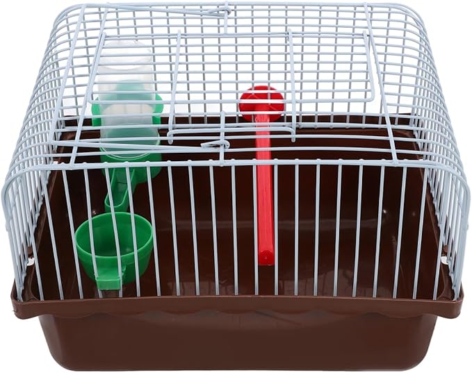 BESPORTBLE Portable Bird Cage for Lovebirds Spacious Travel Carrier with Perch Food Box Waterer Lightweight Convenient Cage for Parrots Small Pets for Outdoor Use