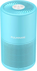 FULMINARE Air Purifiers for Home Bedroom H13 HEPA Air Purifier, 3 Speeds, Timer, 24dB, Small Mini Air Purifier with Night Light, Ocean Blue