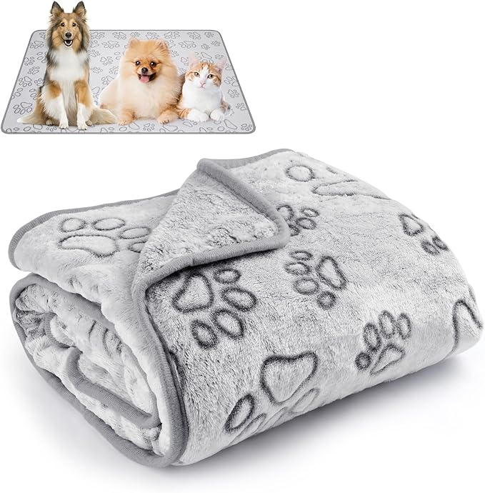 Dog Blankets for Small, Medium Dogs, Puppy Blanket Washable, Dogs Essentials for Puppies, Cat (63" x 40",1)