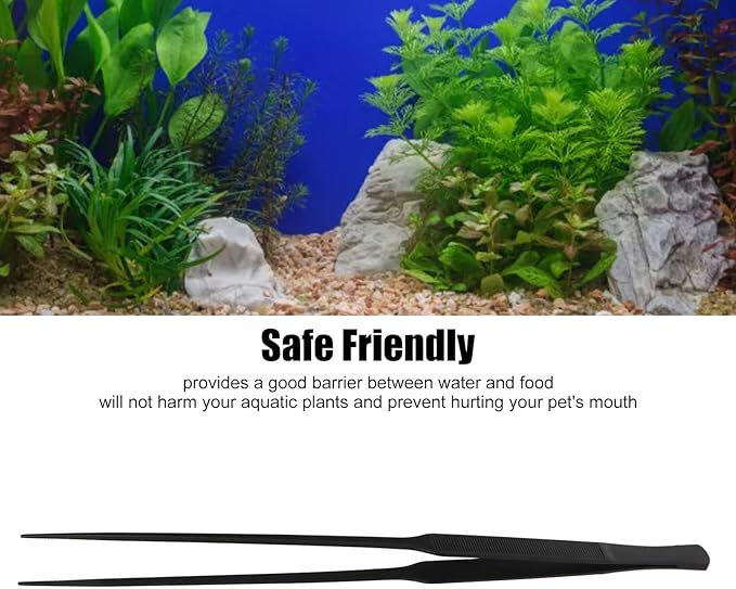 Stainless Steel Aquarium Tweezers, Aquarium Tools Kit, Aquarium Aquascaping Tool, Long Handle Fish Forceps, Aquarium Maintenance Tool for Fish Tank Plants Gravel Corals