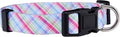 Native Pup Easter Dog Collar, Cute Spring Gift for Puppies, Pink Pastel, Eggs, Chicks, Bunny Adjustable for Small, Medium, Large Breeds (Pastel, Large)