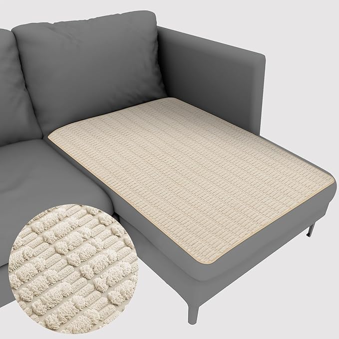 Muamar Dog Bed Cover Sofa Protector,Anti Slip Waterproof Sofa Covers for Living Room Couch Covers,Sofa Mat,Seat Cover, Dog Mat,Pet Pad for Furniture 1 Piece (40x60 inch, Cream White)