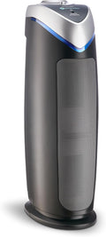 GermGuardian HEPA Air Purifier for Home, Large Rooms - 743 Sq. Ft. with HEPA Air Filter, UV-C Light & Odor Reduction, AC4825E, 22" Tower, Gray