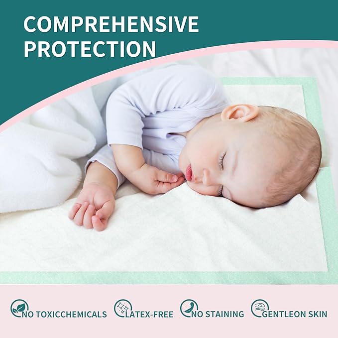 Disposable Bed Pads 40x36 Inch (40 Pack) - Extra Large, Super Absorbent Underpads for Adults & Pets, Waterproof Incontinence Pads, Mattress Protector [100x91CM]