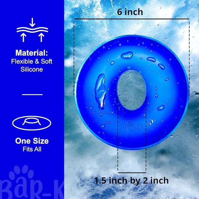 BaR-K Drip Catcher Cuffs - Pet Bathing Tool for Dog Shower and Dog Bathtub - Dog Bathing Station Grooming Supplies and Horse Supplies for Horse Grooming Kit - Protective Dog Washing Tool - Blue 2 Set