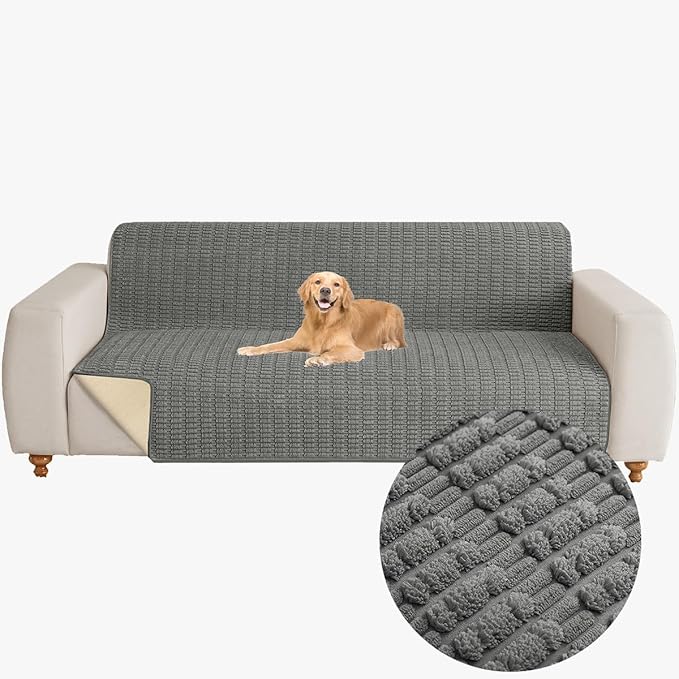 Muamar Dog Bed Cover Sofa Protector,Anti Slip Waterproof Sofa Covers for Living Room Couch Covers,Sofa Mat,Seat Cover,Dog Mat,Pet Pad for Furniture 1 Piece (60x82 inch, Dark Grey)
