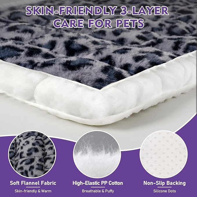 Car Back Seat Mat for Dog 53"x24" Dog Bed for Car Scratch Proof Non Slip Thick Odorless Non Fading Pet Travel Cushion Bed Overlay for Hard Bottom Extender & Cat Rabbit Pet Car Seat Cover Protector
