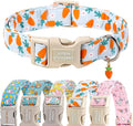 Unique style paws Dog Collar Plastic Buckle with Pendant Puppy Collar for Easter Flower Carrot for Small Medium Large Boys Girls Dogs