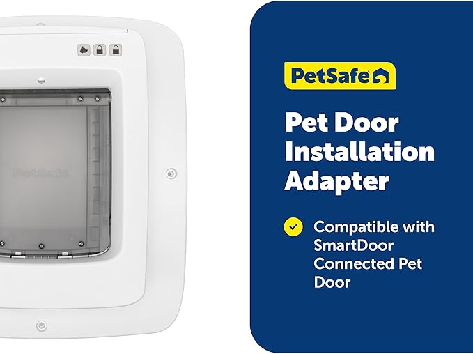 PetSafe SmartDoor Connected Pet Door Installation Adaptor - Allows for Installation in Metal, Glass & Walls - Minimizes Signal Interference - Weather-Resistant - Medium