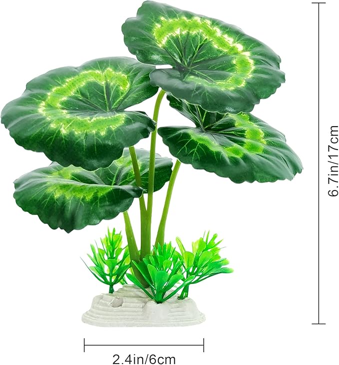 Betta Fish Tank Accessories 7 Pack Silk Aquarium Plants Decoration Artificial Fish Tank Plants Set for Aquariums Decor