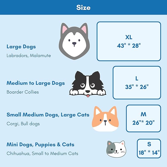 petfelix Mewfort Dog Cooling Mat, Chew & Scratch Resistant Dog Cooling Pad for Large Dogs, Self Cooling Mat for Dogs, No Water or Electricity Needed (Large 35.4"x23.6")
