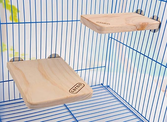 Litewoo Bird Wood Perch Platform Stand Shelf for Birds Budgie Parakeet Cockatiel Conure Cockatoo（Medium）