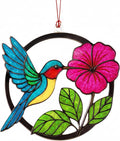 Christmas Ornaments 2025 – Hummingbird Suncatcher Window Hanging Ornament, Hummingbird Christmas Ornament for Tree Decorations, Unique Handmade Gift, Beautiful Glass Effect Decor for Bird Lovers