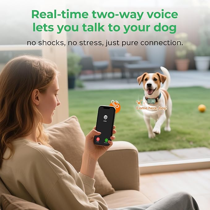 Pet Phone – Smart GPS Pet Tracker with Real-Time Location, Two-Way Communication, Emotional Support, and Unlimited Data | Ideal for Dogs and Cats | Up to 5-Day Battery (Green)