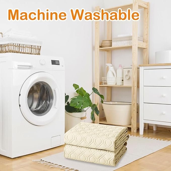 hyha Waterproof Dog Bed Blanket, Soft Pet Blankets, Waterproof Couch Cover for Dogs, Reversible Sofa Covers Washable for Furniture (40x90 Inch, Beige/Beige)