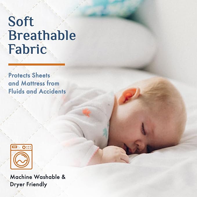 Washable Incontinence Bed Pads 36" x 37" (2 Pack) – Soft, Absorbent & Waterproof Mattress Protector with Tuck-in Sides – Reusable Twin Pads for Kids, Adults, Seniors & Hospital Beds