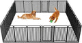 New Thickened Version Dog Playpen, 40 Inch Dog Fences for The Yard, Portable Outdoor Dog Playpen for Large/Medium/Small Dogs, Foldable Metal Dog playpen, with Doors (24 Panels, 40 Inch)