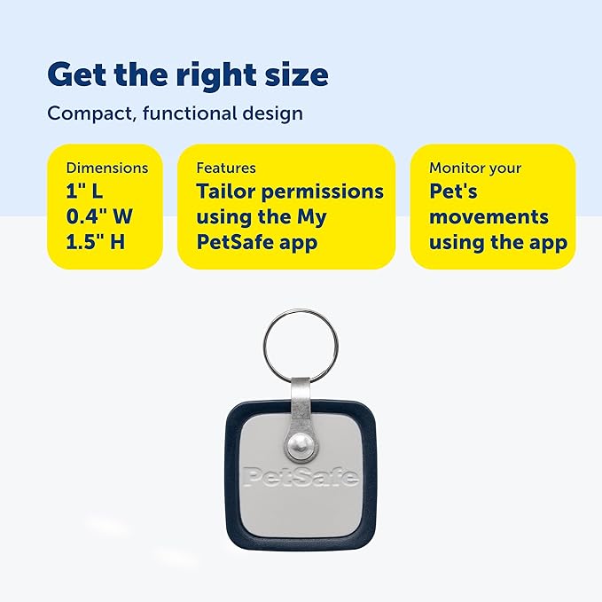 PetSafe SmartDoor Connected Pet Door Key - Provides Smart, Personalized Access for Your Dogs & Cats While Keeping Out Strays & Wildlife - Compatible with SmartDoor Connected Pet Door - Small