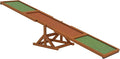 PawHut Wooden Dog Agility Seesaw for Training and Exercise, Platform Equipment Run Game Toy, Weather Resistant Pet Supplies, 83" L x 16" W x 14" H, Orange