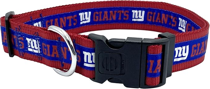 Pets First NFL New York Giants Licensed PET COLLAR, Extra Large - Heavy-Duty, Strong, and Durable Dog Collar. Available in 31 Football Teams and 4 Sizes