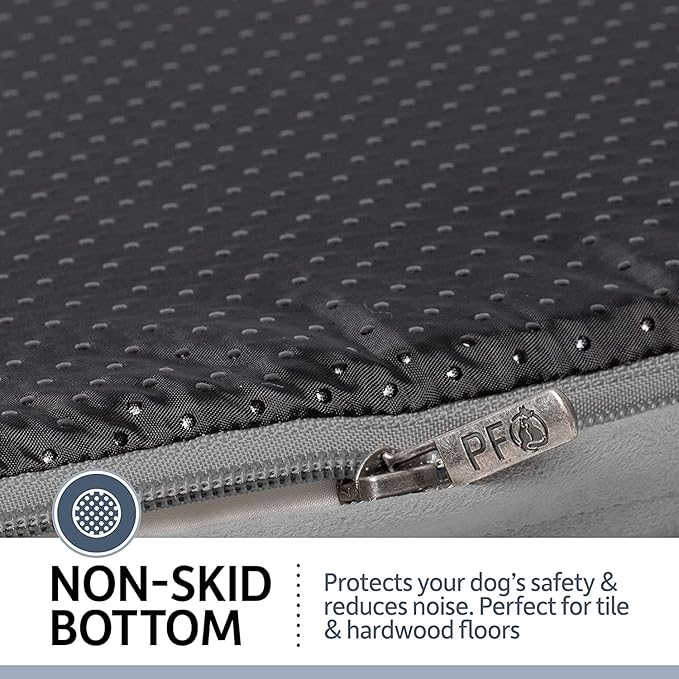 PetFusion Ultimate Dog Bed, Orthopedic Memory Foam, Multiple Sizes/Colors, Medium Firmness Pillow, Waterproof Liner, YKK Zippers, Breathable 35% Cotton Cover,1yr. Warranty,Brown, X-Large (44x34")