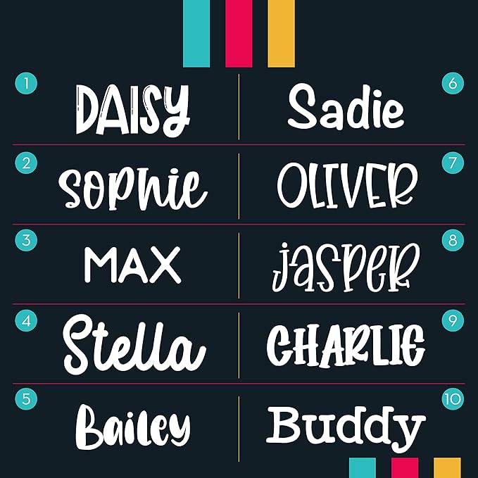 Engraved Pet ID Tags for Cats, Dogs - 4 Color & 5 Shape Options, Personalized w/ 20 Icons, Name, Address, Phone Number - Accessories for Four Legged Friends, Stainless Steel #Rectangular - Silver