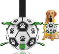 Dog Toys Soccer Ball, Interactive Dog Toys for Tug of War, Puppy Birthday Gifts, Tug Toy, Water Toy, World Cup Durable Balls for Medium & Large Dogs（8 INCH