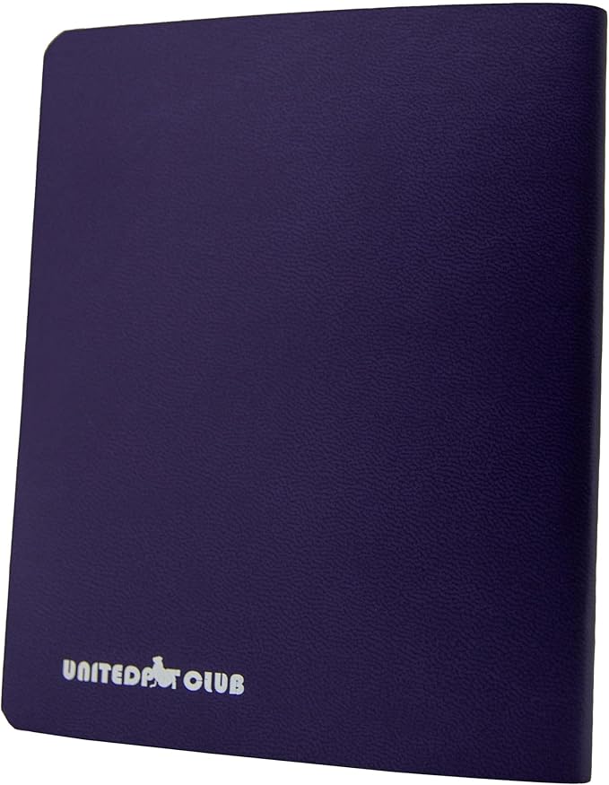 Color Premium PU Leather stitch-sewn US Pet Passport Medical Record for Pet Health and Vaccination English + Spanish for Cat, Dog, Puppy and Kitten (Purple, Single)