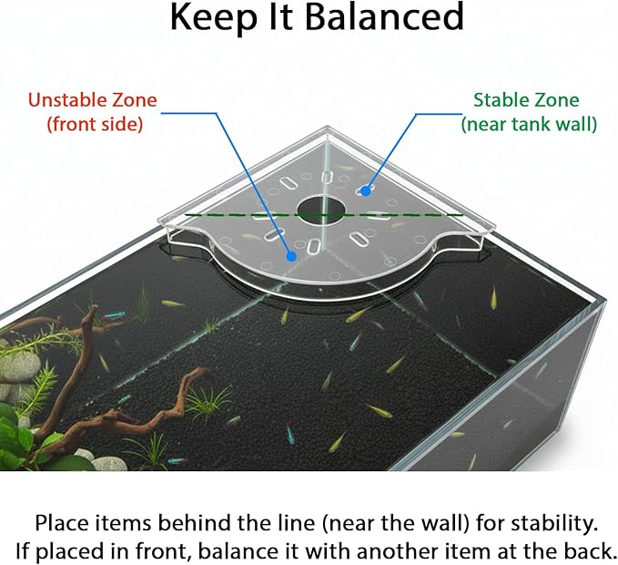 Aquarium Plant Holder for Rimless Fish Tank – 2 Pcs Corner Shelf for Fish Tank Top, Aquatic Plant Planter & Organizer for Aquatic Plants, Decor, and Accessories (White)