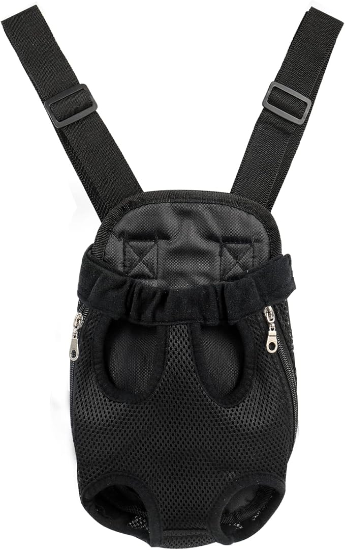 Adjustable Pet Carrier Backpack - Dog, Puppy & Cat Carrier for Travel, Hiking & Car - Front Carrier & Backpack in One