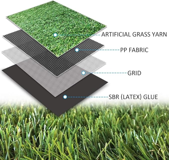 ALTRUISTIC Artificial Grass 8FTX53FT(424 Square Feet), Realistic Fake Grass Deluxe Turf Synthetic Thick Lawn Pet Turf, 1 3/8” Height, Outdoor Decor, Customized
