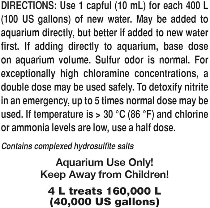 Seachem Prime Fresh and Saltwater Conditioner - Chemical Remover and Detoxifier 1 gal
