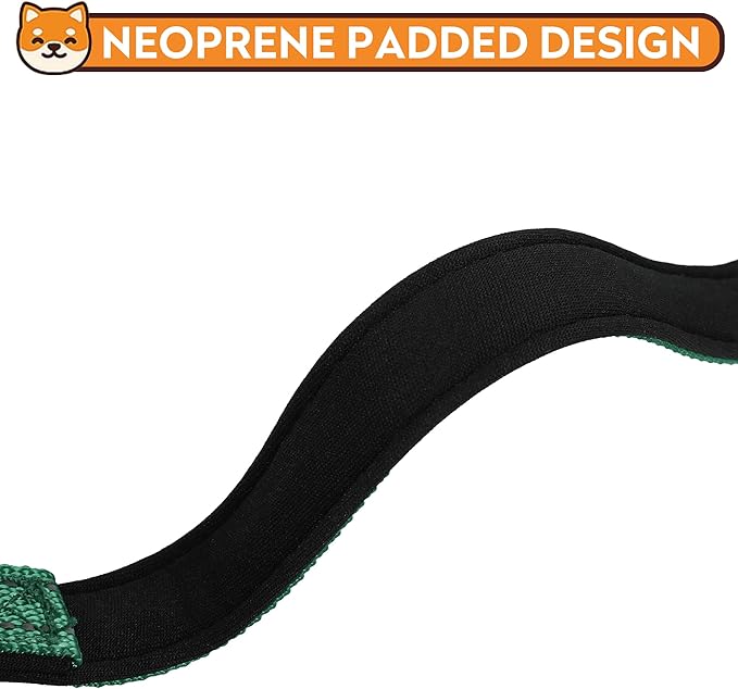 Reflective Dog Collar, Adjustable Soft Neoprene Padded Nylon Pet Collars with Buckle for Medium Dogs, Dark Green,M