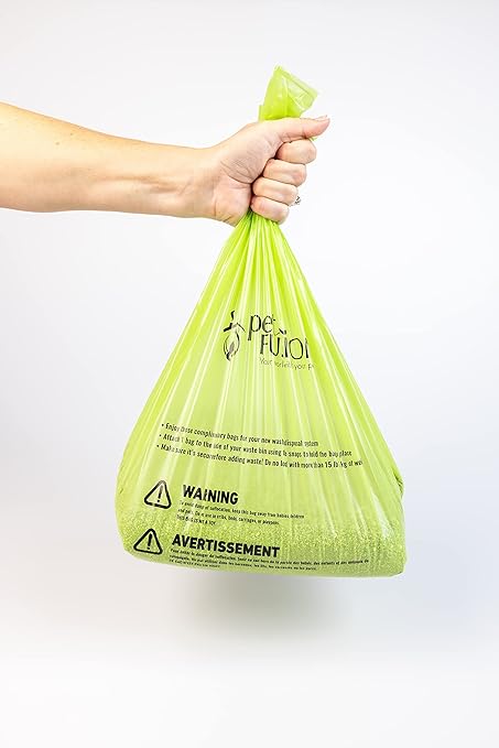 PetFusion Replacement Waste Bags Cat Litter Disposal & Outdoor Waste Disposal. Easily Holds 10+lbs. Durable Leakproof Dog Poop Bags