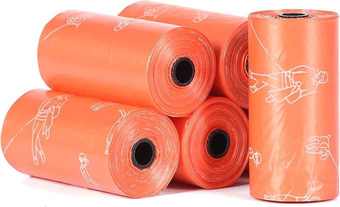Glad for Pets Heavy Duty Dog Poop Bags,Leak Resistant Dog Waste Bags with Fun Print for Easy Cleanup on Walks,Strong Tear Resistant Pet Waste-Bags,Tropical Breeze Scent,6 Rolls,90 Count (Pack of 2)