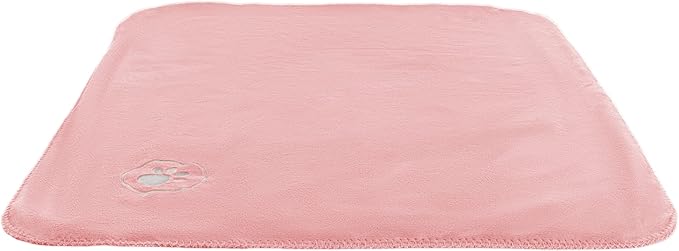 Waterproof Pet Blanket - 30x40-Inch Reversible Sherpa Fleece Throw Protects Couches, Cars, and Beds from Spills, Stains, and Fur by PETMAKER (Pink)