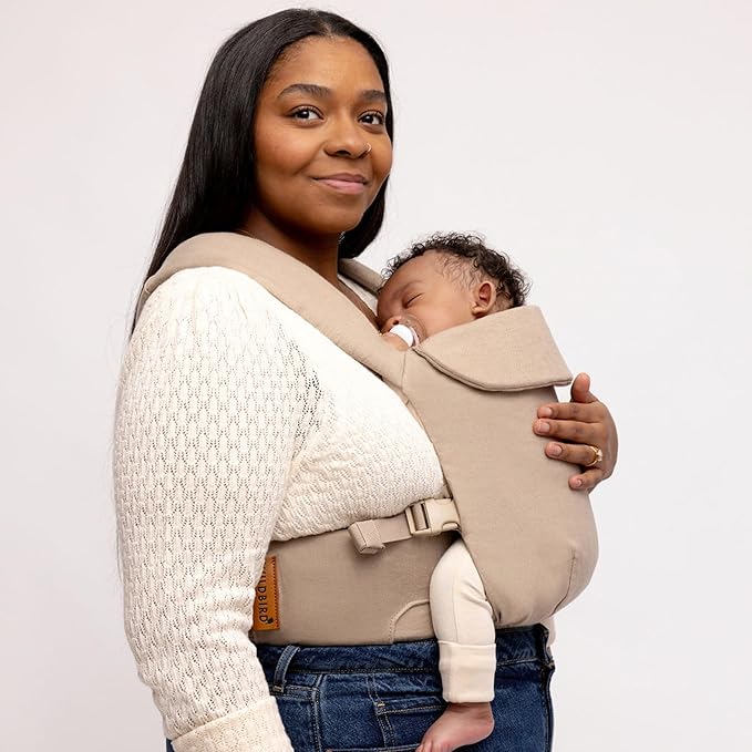 WildBird - Aerial Buckle Carrier - 2-24 Months - Large (L-4XL) Desert Lark - Front or Back Carry - Cross Straps, Lumbar Support, Headrest - Hip Healthy - Baby Carrier - Baby Essentials - New Mom Gifts