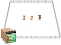 FXW MiniPaws Unleashed Dog Playpen, Expandable & Portable Design for Yard, RV Camping and Indoor Use, for Puppies and Small Dogs, 20-inch 48 Panels