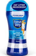 Fresh Step Litter Box Charcoal Odor Eliminator Powder, Cat Litter Deodorizer Additive to Help Absorb and Control Strong Litter Box Odors for Cleaner Smelling Homes, 15 Oz