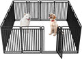 New Thickened Version Dog Playpen, 43 Inch Dog Fences for The Yard, Portable Outdoor Dog Playpen for Large/Medium/Small Dogs, Foldable Metal Dog playpen, with Doors (16 Panels, 43 Inch)