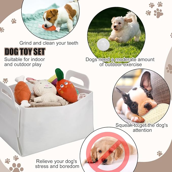 Abbylike 50 Pcs Puppy Supplies Starter Kit for Small Dogs Puppy Essentials Includes Leash, Bowls, Teeth Brushes, Water Bottle, and More Accessories for Dogs Christmas Welcome Gift (White)